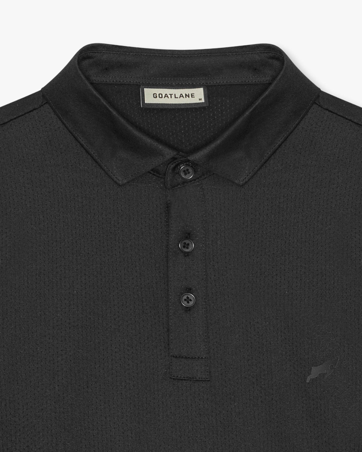 Black Golf Tech Mesh Polo