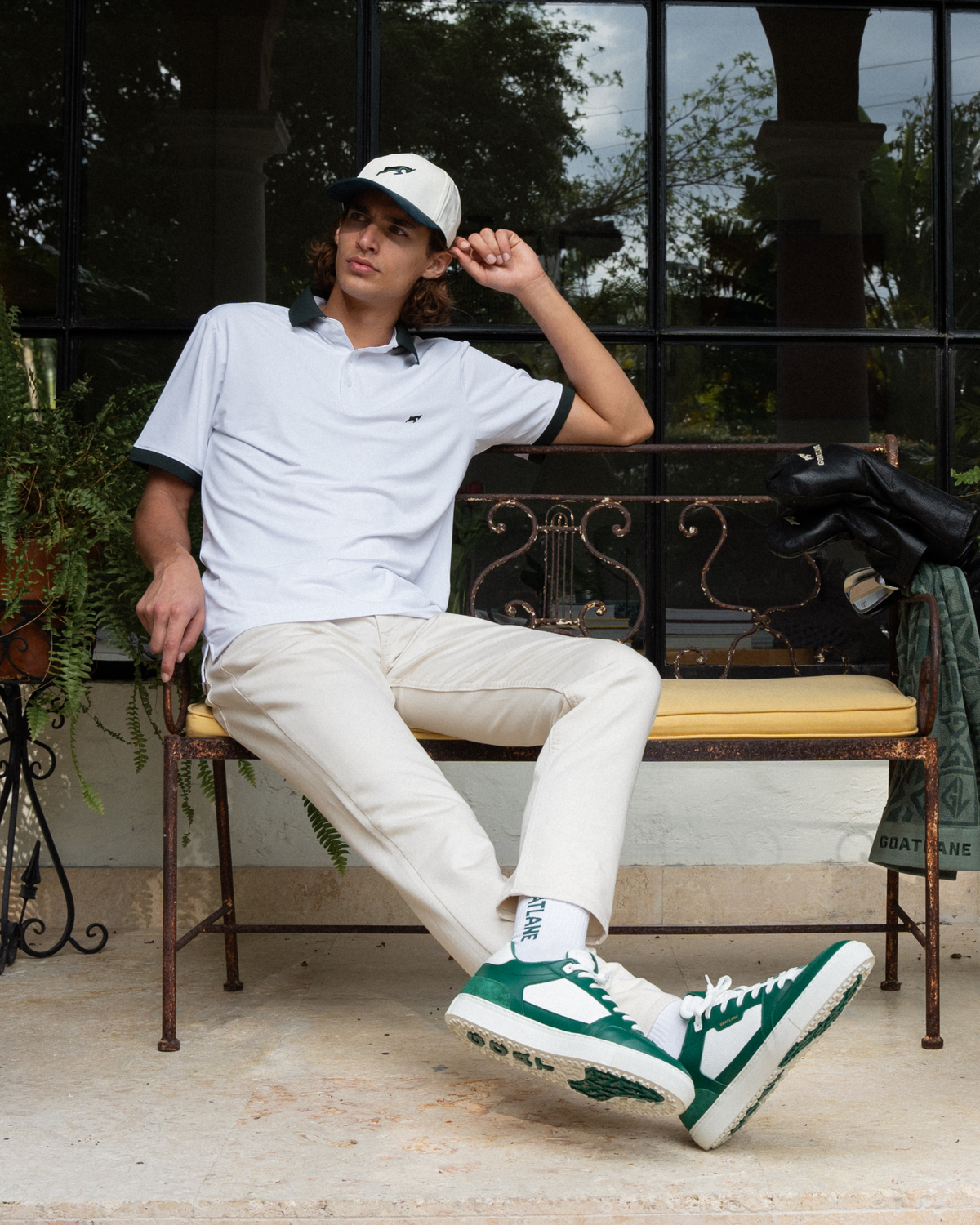 Golf Tech Polo Green Collar